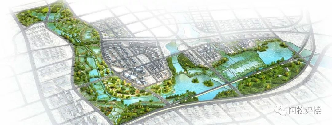 电商湿地公园规划效果图