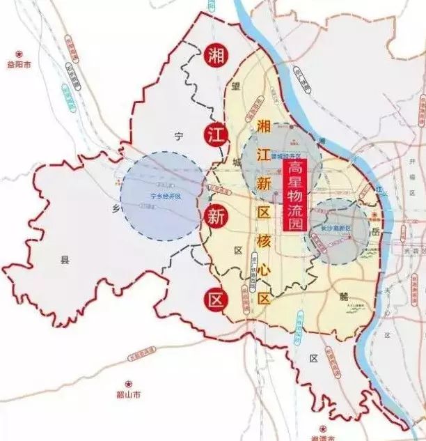 月亮岛文旅新城, 长沙高铁西城等片区建设, 同时将实现湘江欢乐城