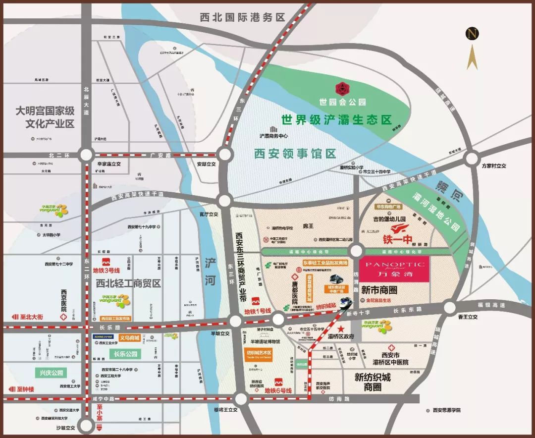 >备注:万象湾-优樾区位图