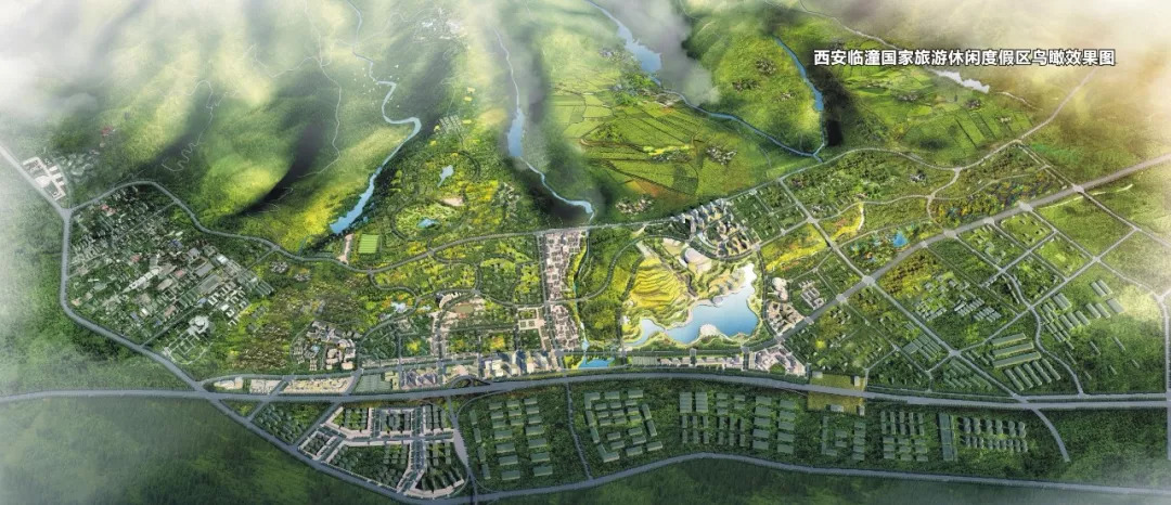 备注:临潼区俯瞰图