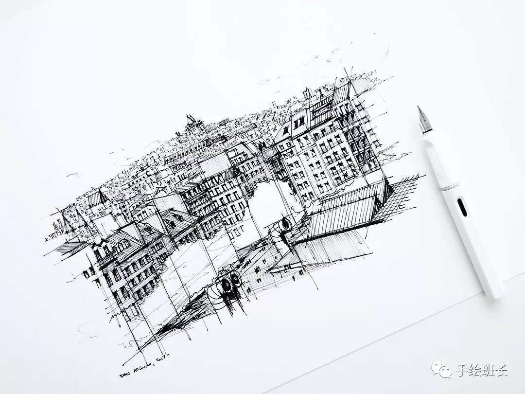 巴黎蓬皮杜的屋顶景观