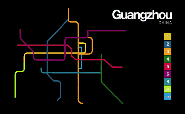 data is beautiful 在reddit上收集了一系列gif动图,将许多城市地铁的