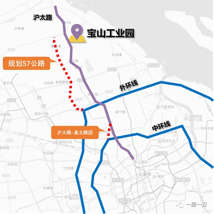 沪太路快速化/s7公路规划示意图