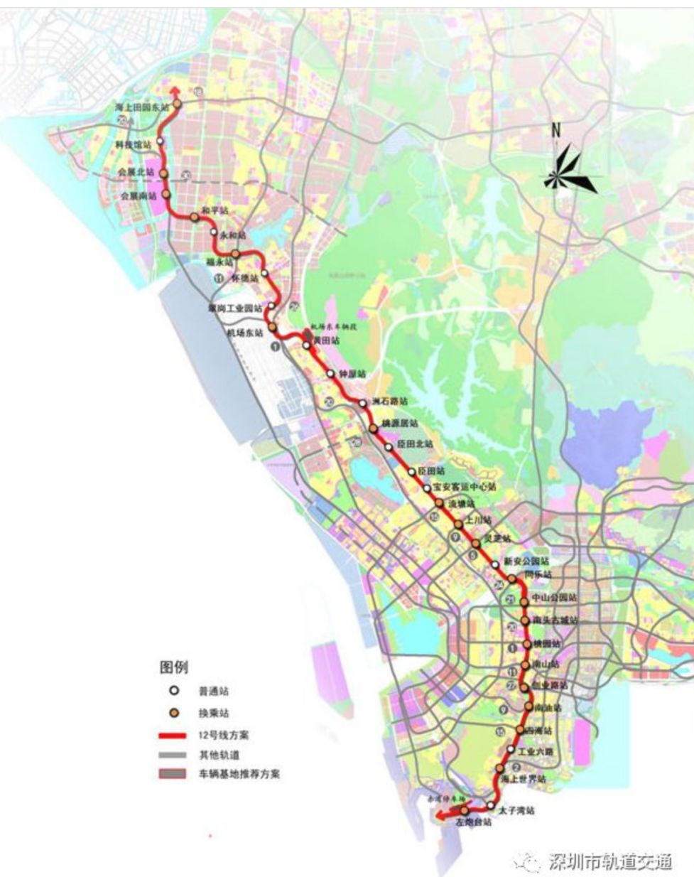 深圳地铁八号线线路图,深圳地铁8号线线路图 地铁13号线 线路起于深圳湾口岸站,终于石岩上屋北站,串联深圳湾口岸