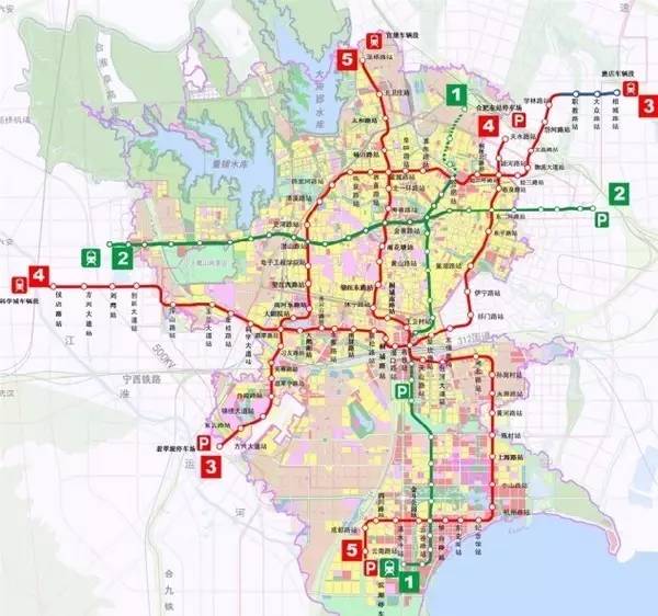 来源:合肥城市轨道交通规划图