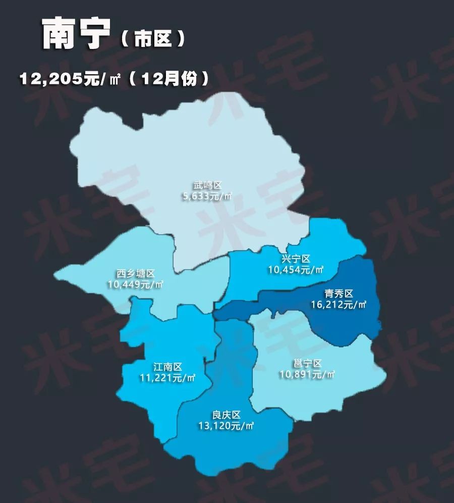 2019.12月热点城市房价地图:16城房价上涨,大连涨幅最
