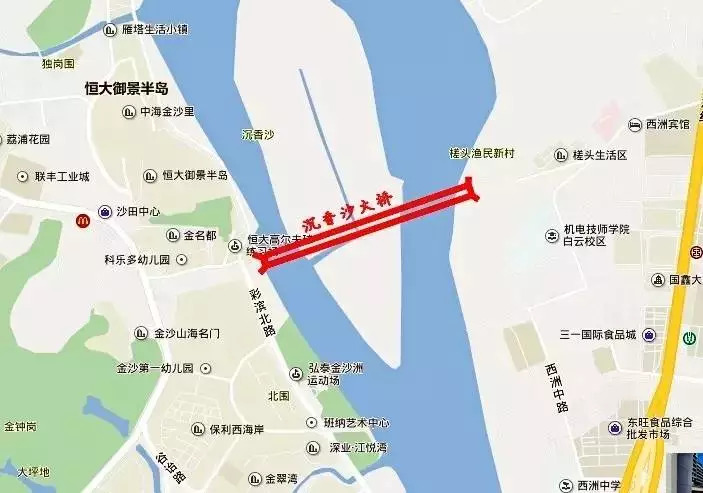 官方回复:大坦沙大桥,沉香大桥最新进度,力争2019年完成前期工作