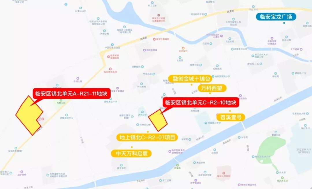 上个月,临安本土一哥地上以封顶价10136元/㎡拿下锦北宅地,就在今天