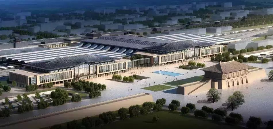 火车站北广场规划泄果图
