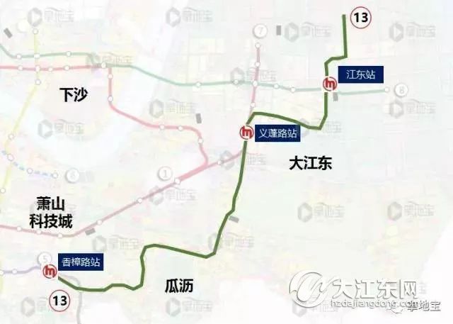 杭州地铁13号线瓜沥站图片