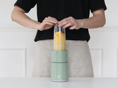 高颜值迷你果汁机,功率超大,果汁,果昔,碎冰都不在话下