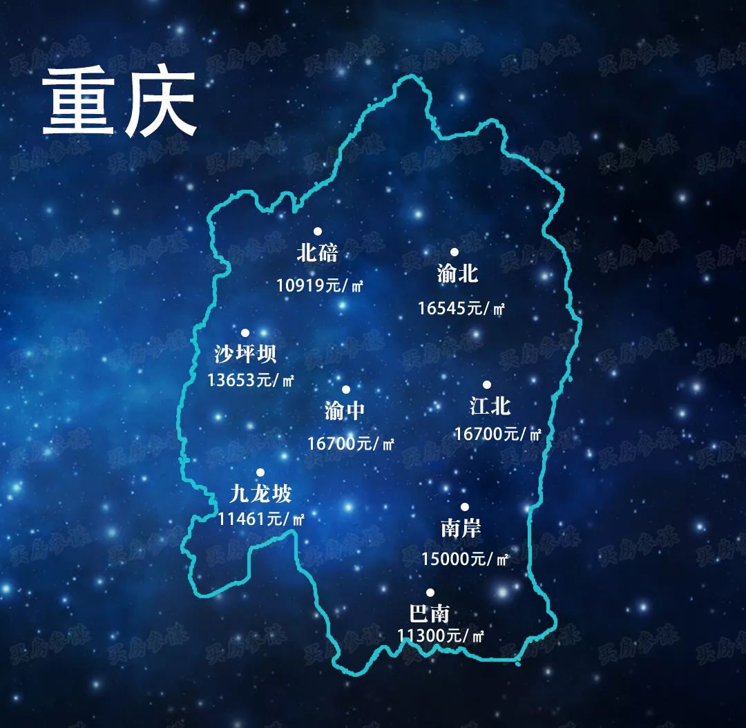 2018年10月全国各省热点城市房价地图独家发布!