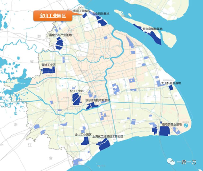 城区扩围使宝山,松江部分升级为 紧贴中心城区的城市板块 地段价值