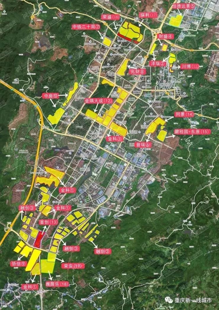 南岸区:茶园新中心,这里有重庆东站哟.