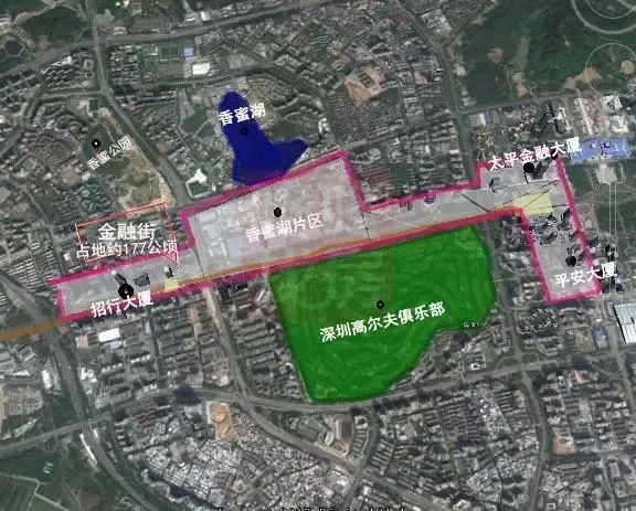 8,香蜜湖片区规划设计必须与中心区的总体规划及城市轮廓相协调,强化